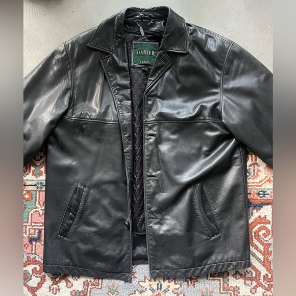 Oversized Danier Leather Jacket - Picture 1 of 7